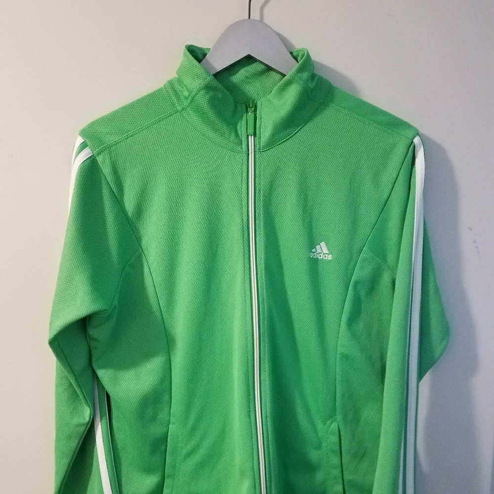 Adidas lightweight full zip warm up jacket
